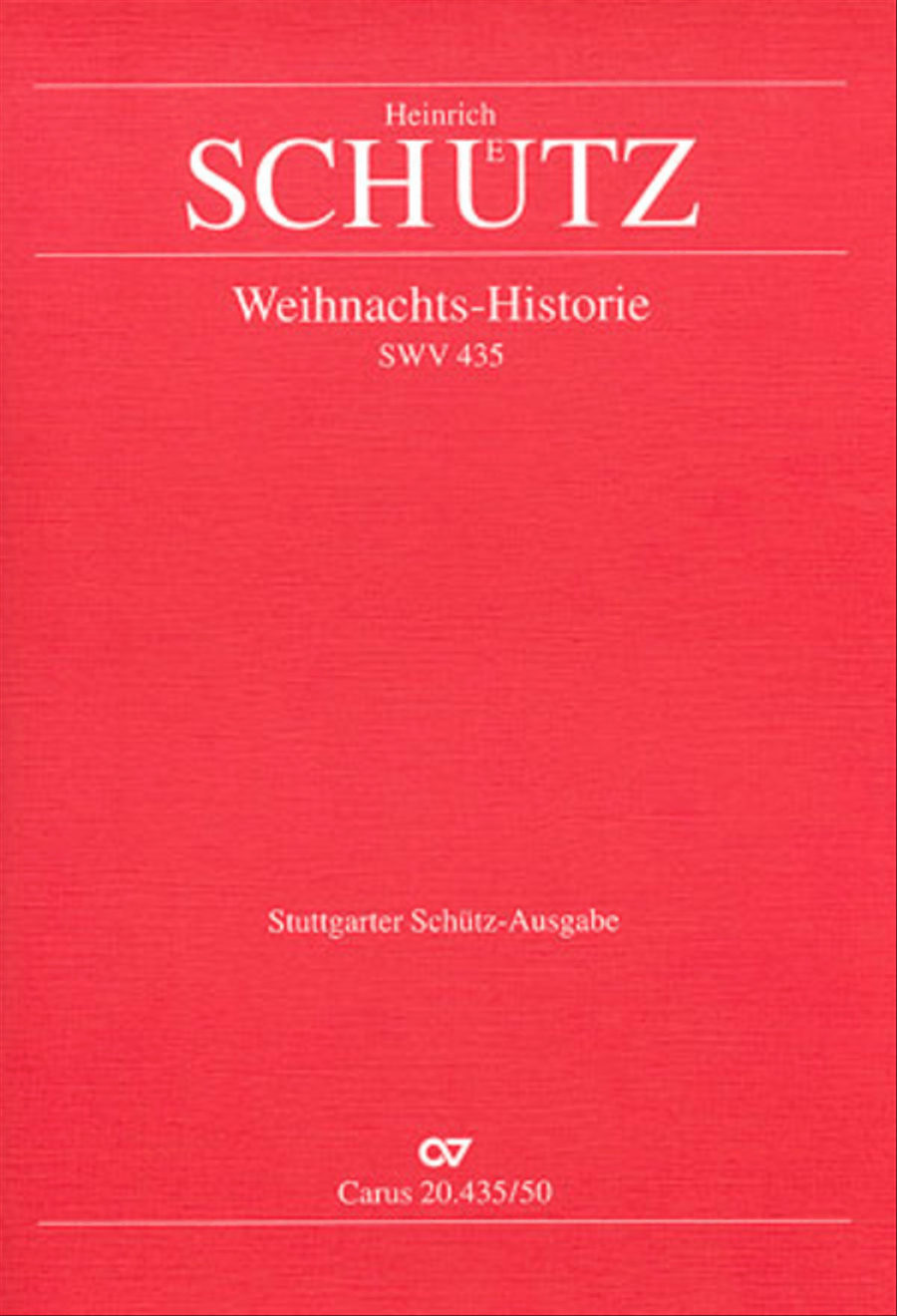 Christmas History (Weihnachts-Historie, SWV 435) Set of Parts scores gallery preview page 1