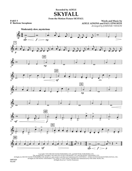 Skyfall - Pt.5 - Eb Baritone Saxophone