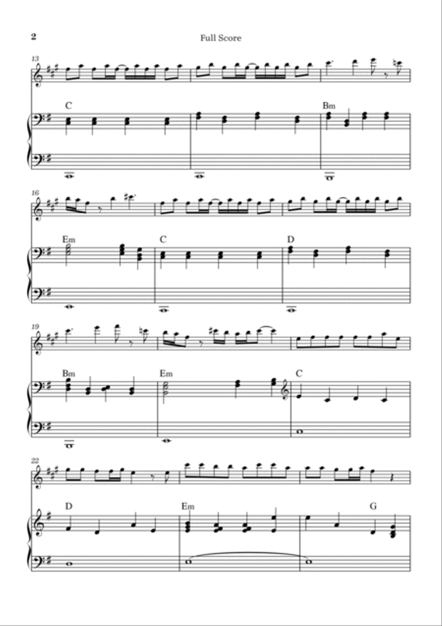 Peaches B-Flat Clarinet scores gallery preview page 2