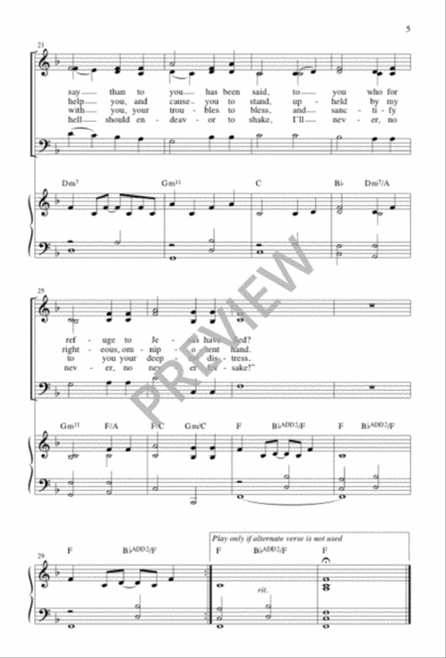 How Firm a Foundation 3-Part scores gallery preview page 6