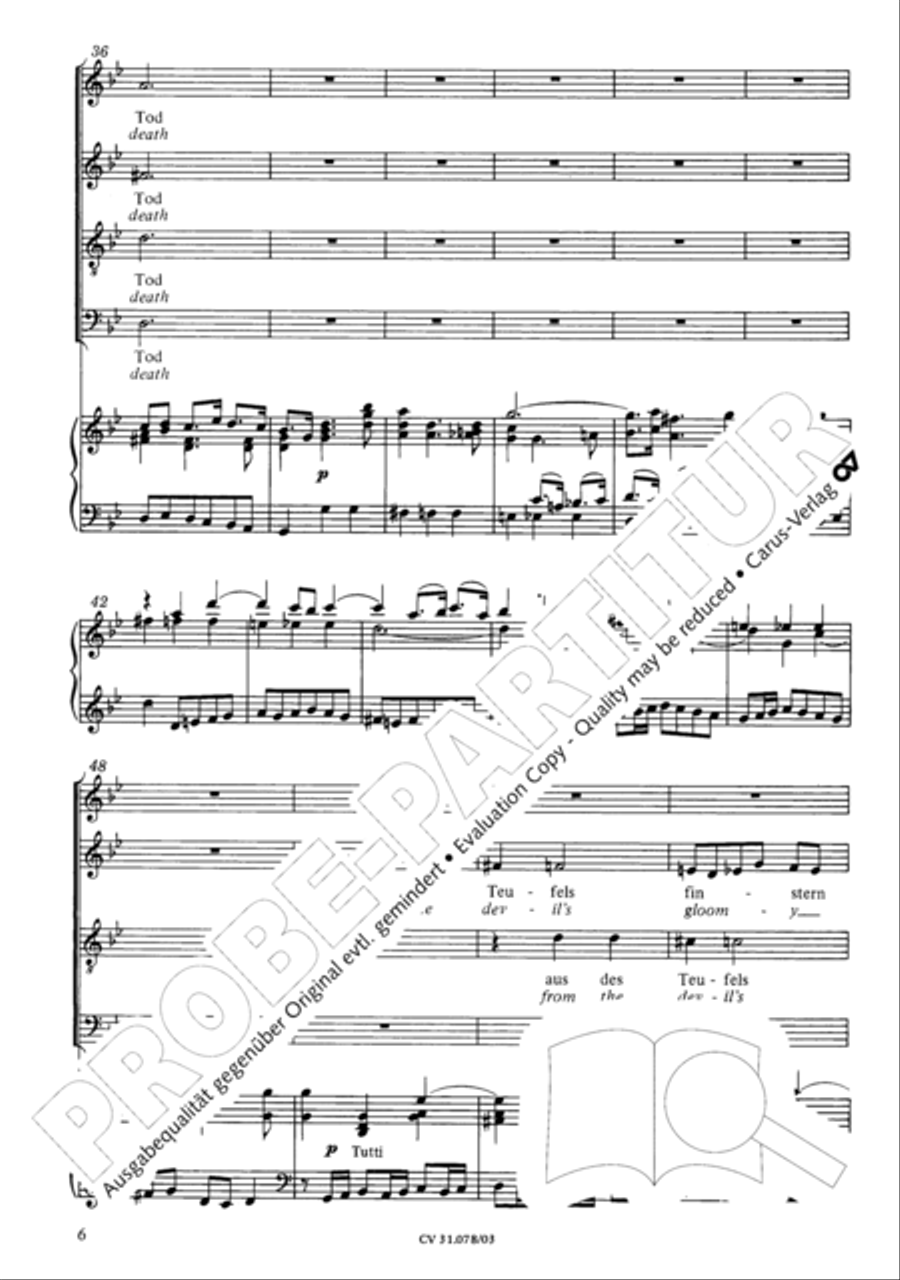 Jesus, you have freed my spirit (Jesu, der du meine Seele) 4-Part scores gallery preview page 7