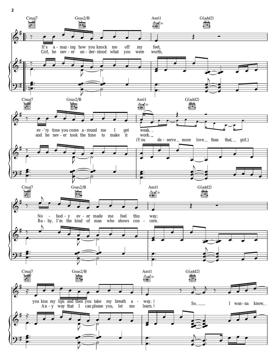 I Wanna Know I Wanna Know Piano, Vocal, Guitar scores gallery preview page 2