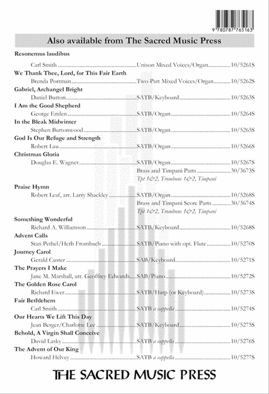 Christmas Gloria 4-Part scores gallery preview page 12
