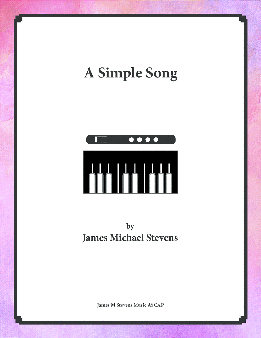 A Simple Song - Alto Flute & Piano Flute Solo scores gallery preview page 1