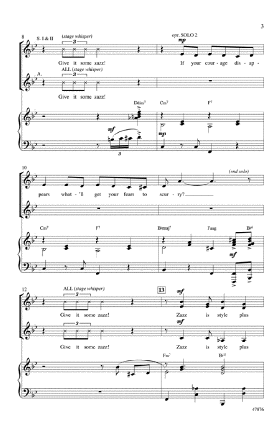 Zazz Zazz Choir scores gallery preview page 2