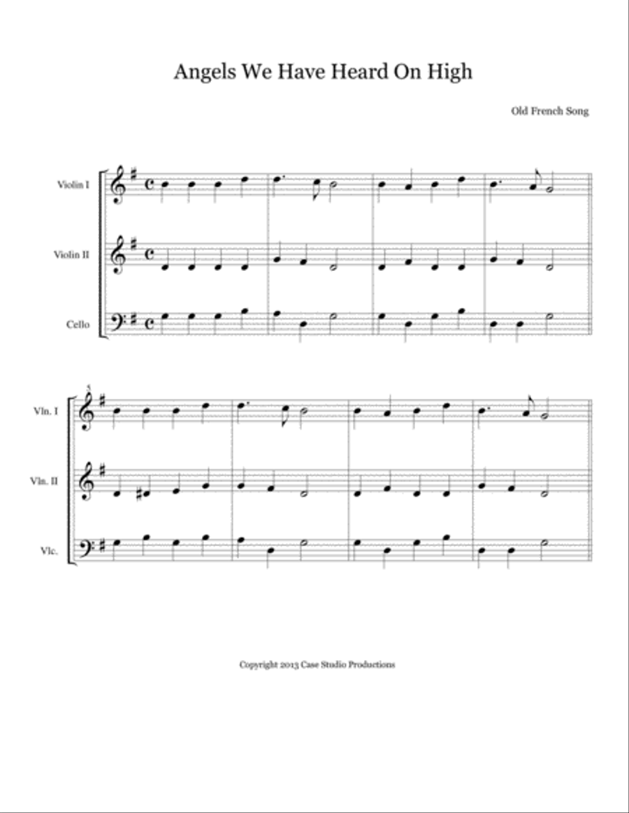 Christmas Trios I String Trio scores gallery preview page 2