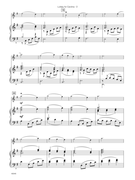 Lullaby for Carolina (Sound Innovations Soloist, Violin)