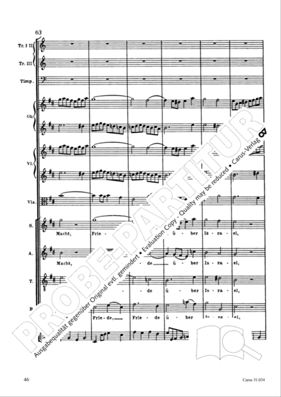 O fire everlasting (O ewiges Feuer, o Ursprung der Liebe) ATB scores gallery preview page 61