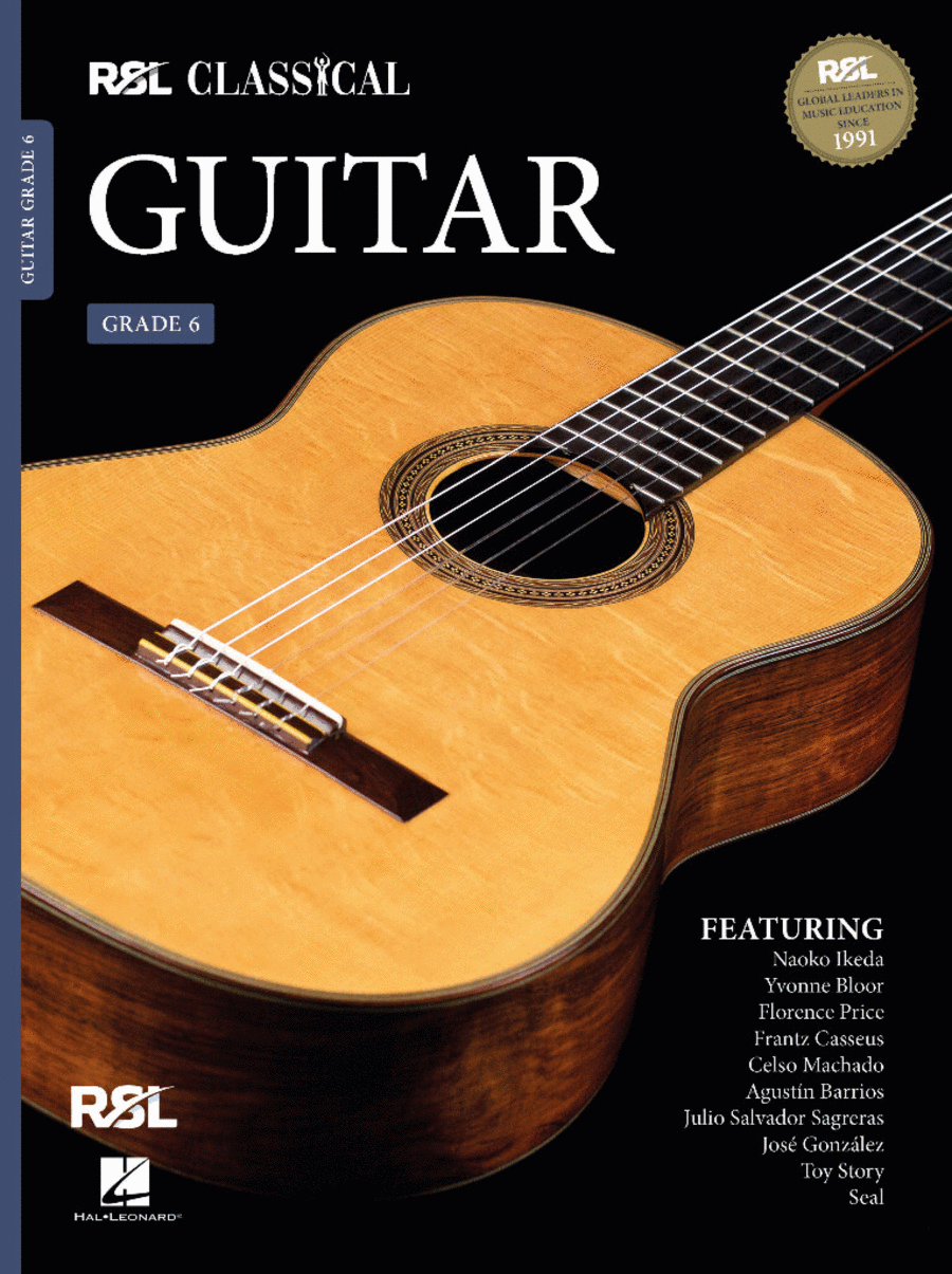 RSL Classical Guitar Grade 6 (2022) Acoustic Guitar scores gallery preview page 1