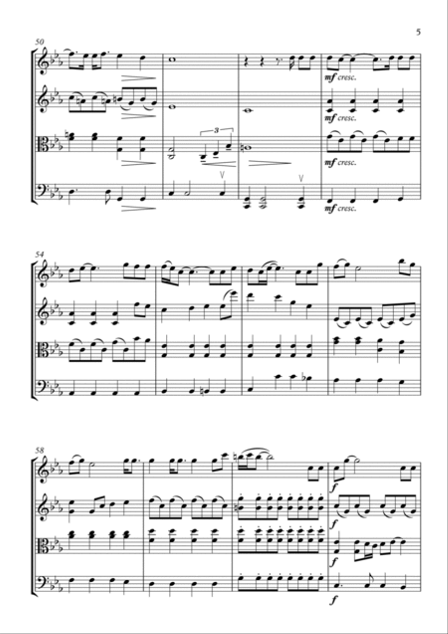 Skyfall Skyfall String Quartet scores gallery preview page 5