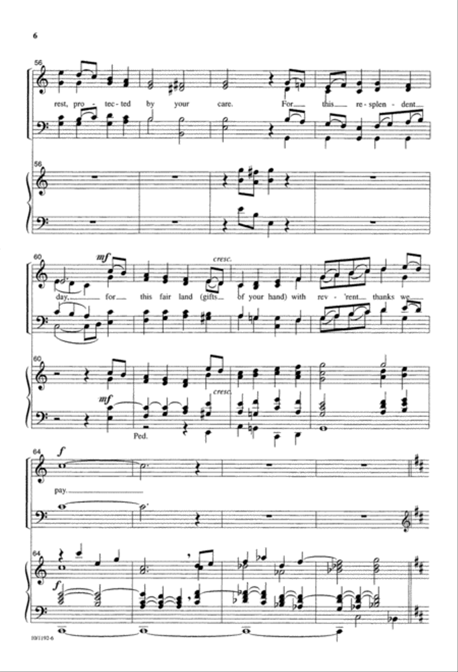 Before You, Lord, We Bow 4-Part scores gallery preview page 6