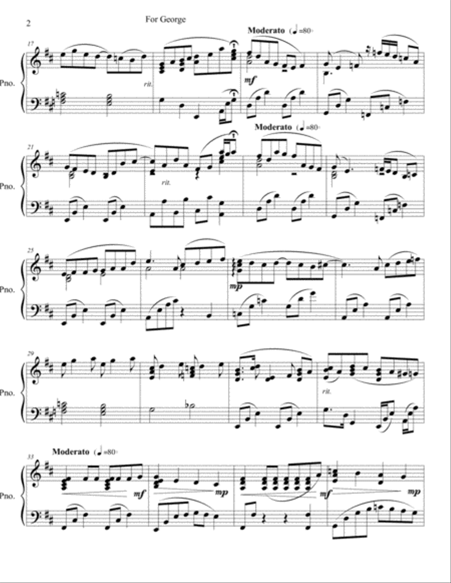 For George Easy Piano scores gallery preview page 2