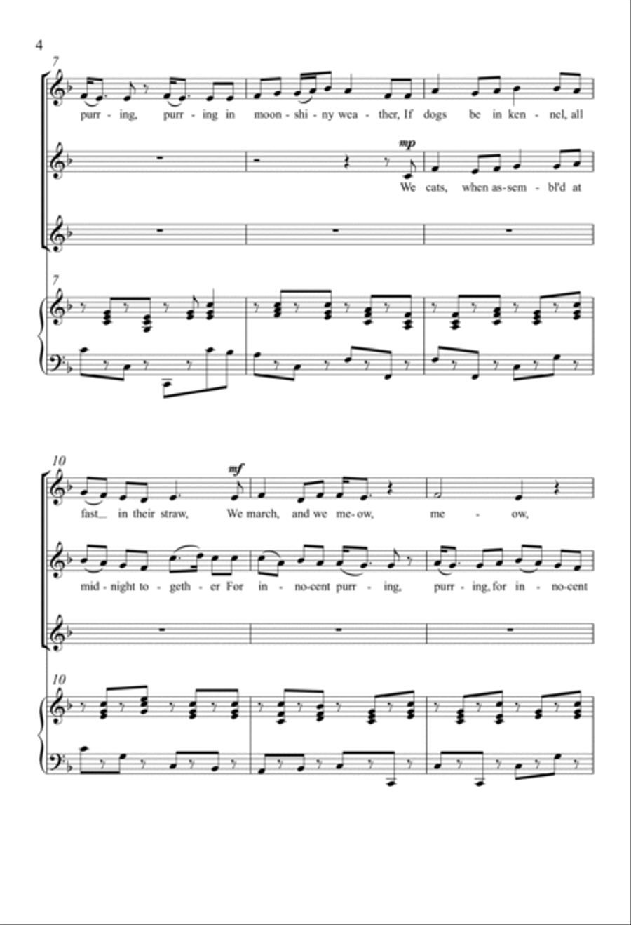 A Cat Catch 3-Part scores gallery preview page 3