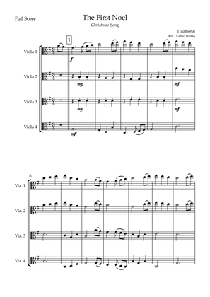 The First Noel (Christmas Song) for Viola Quartet