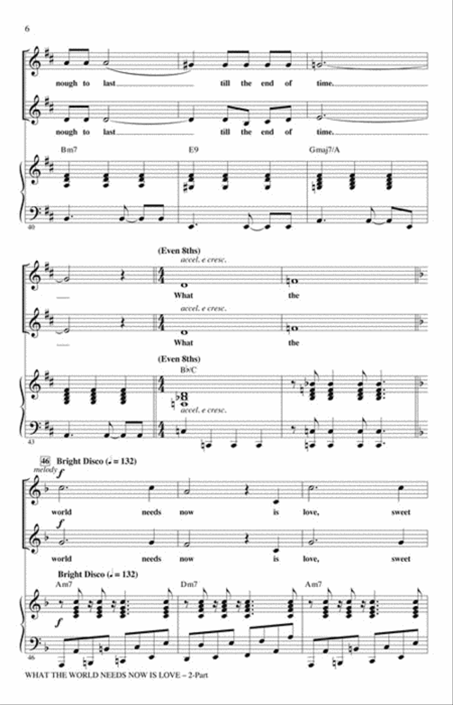 What the World Needs Now Is Love 2-Part scores gallery preview page 2