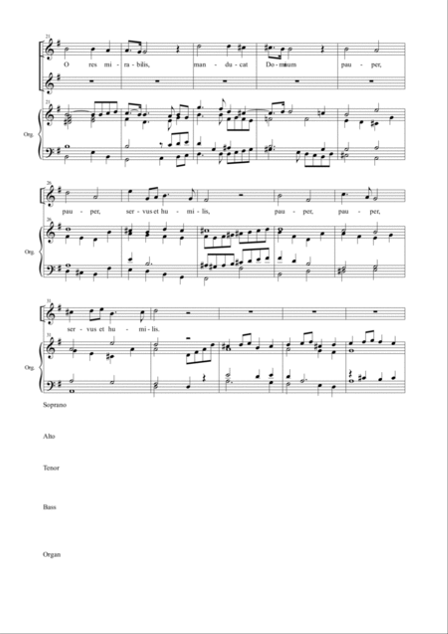PANIS ANGELICUS - Franck - For Solo, SATB and Organ 4-Part scores gallery preview page 3