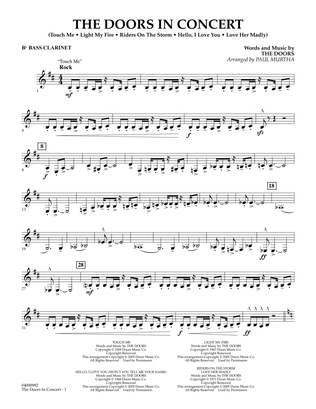 The Doors in Concert (arr. Paul Murtha) - Bb Bass Clarinet