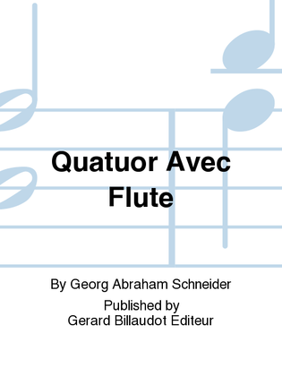 Book cover for Quatuor Avec Flute
