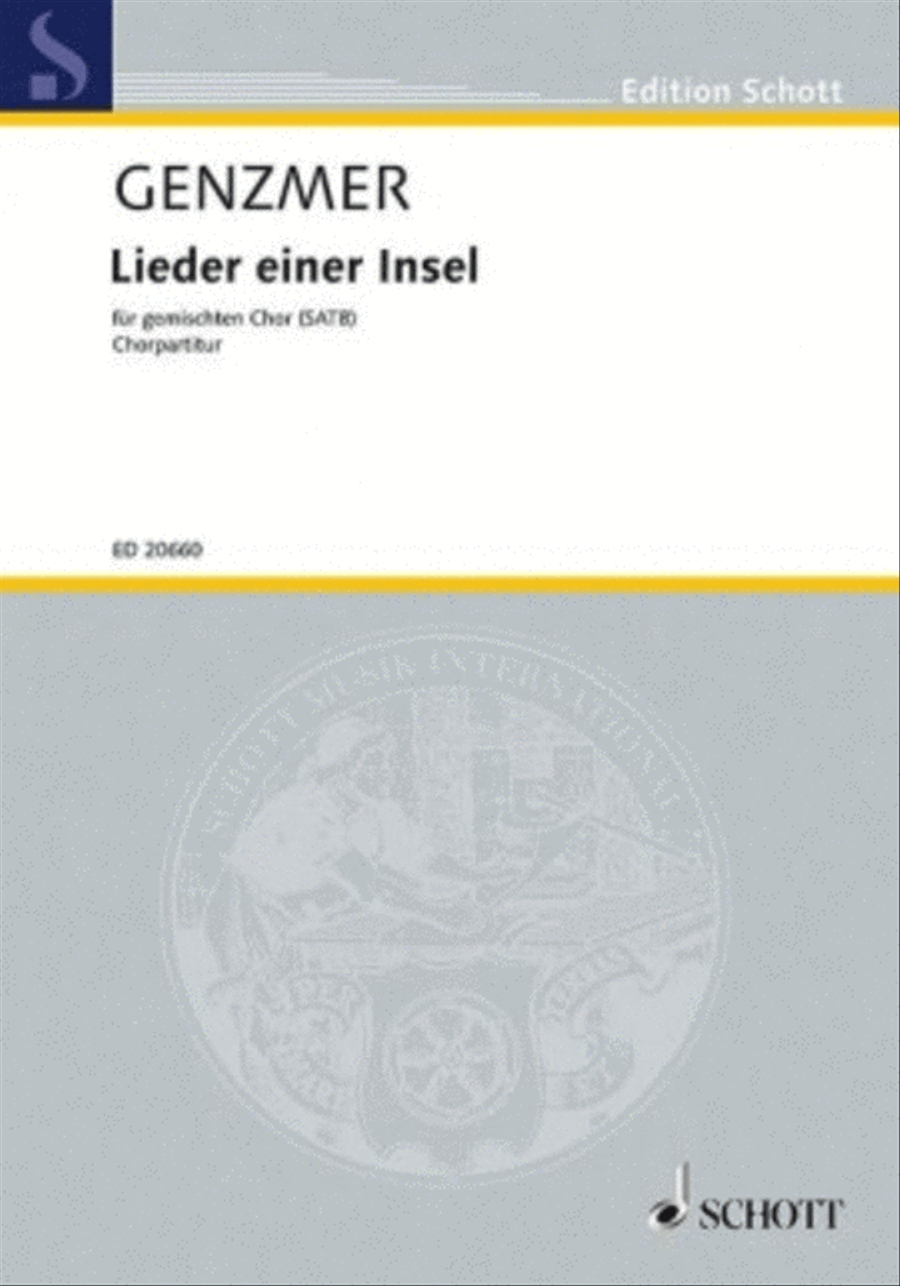 Lieder Einer Insel Schoral Score Satb