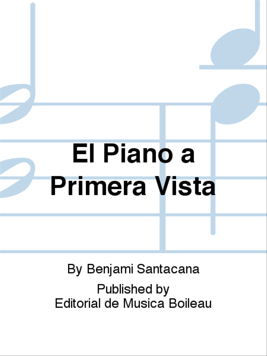 El Piano a Primera Vista El Piano a Primera Vista Piano Method scores gallery preview page 1