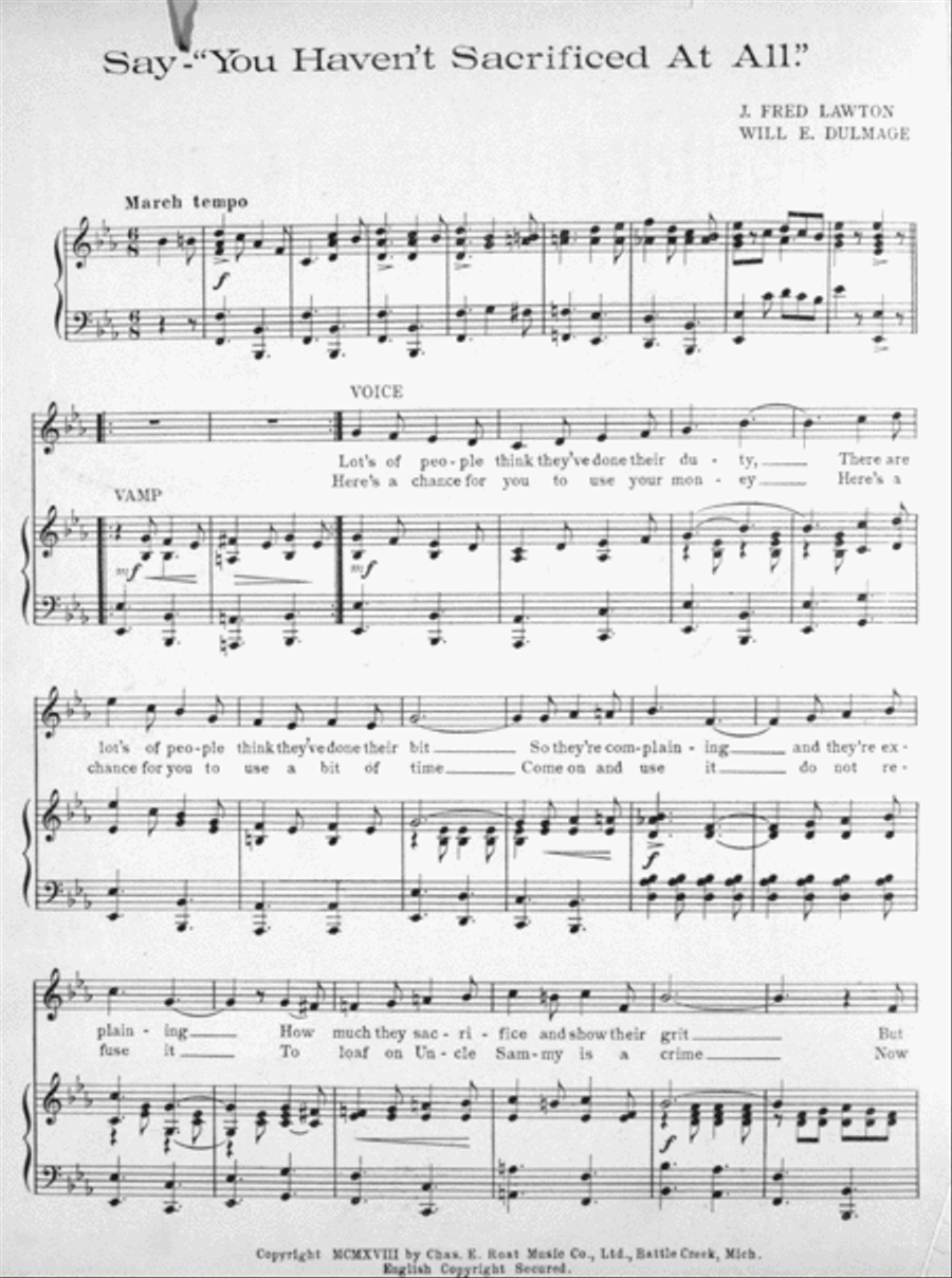 Say-You Have-n't Sacrificed At All Voice scores gallery preview page 2