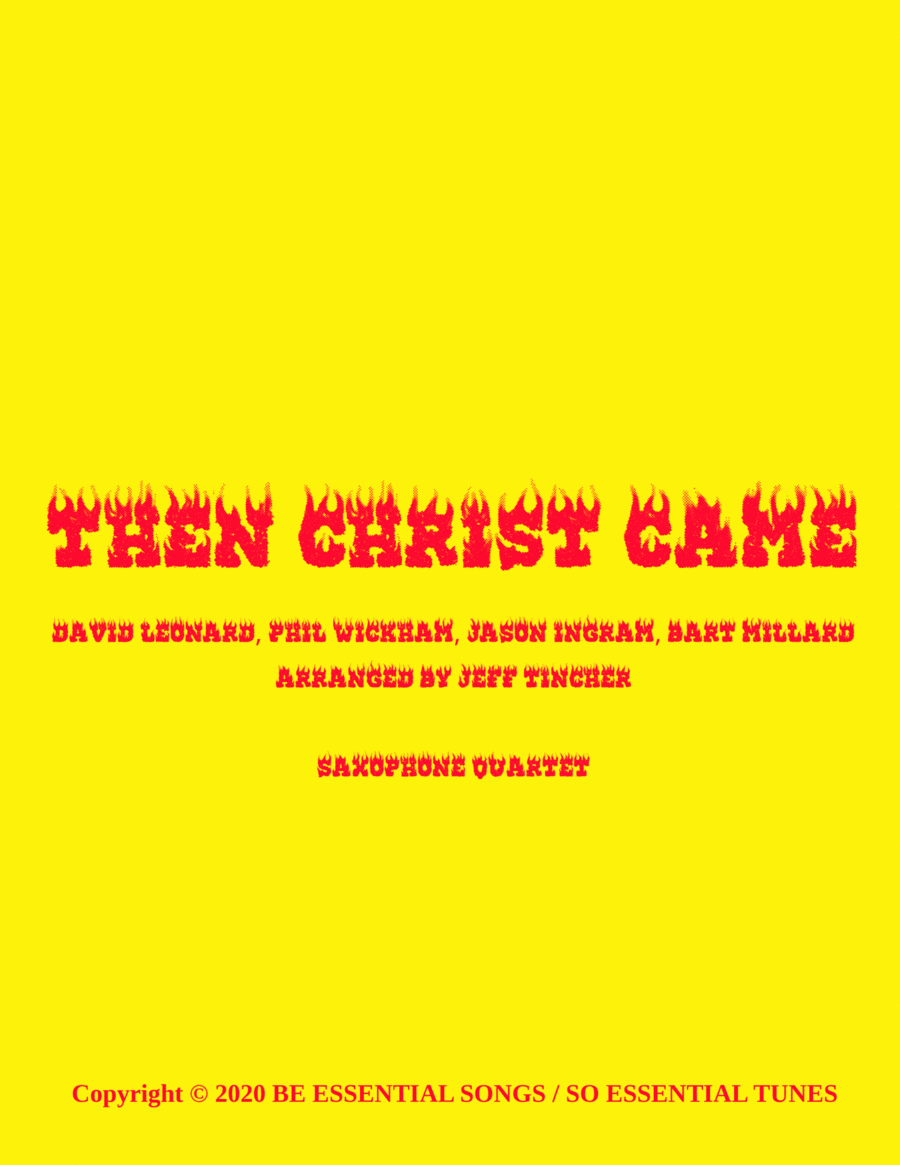 Then Christ Came Saxophone Quartet scores gallery preview page 1