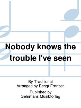 Book cover for Nobody knows the trouble I've seen