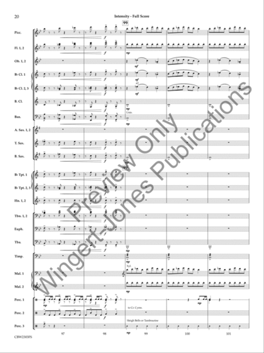 Intensity Concert Band scores gallery preview page 21