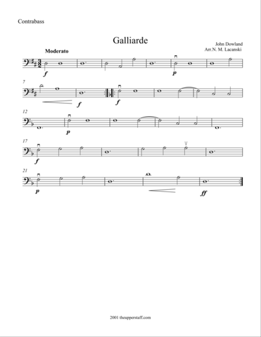 Galliarde Galliarde String Orchestra scores gallery preview page 1