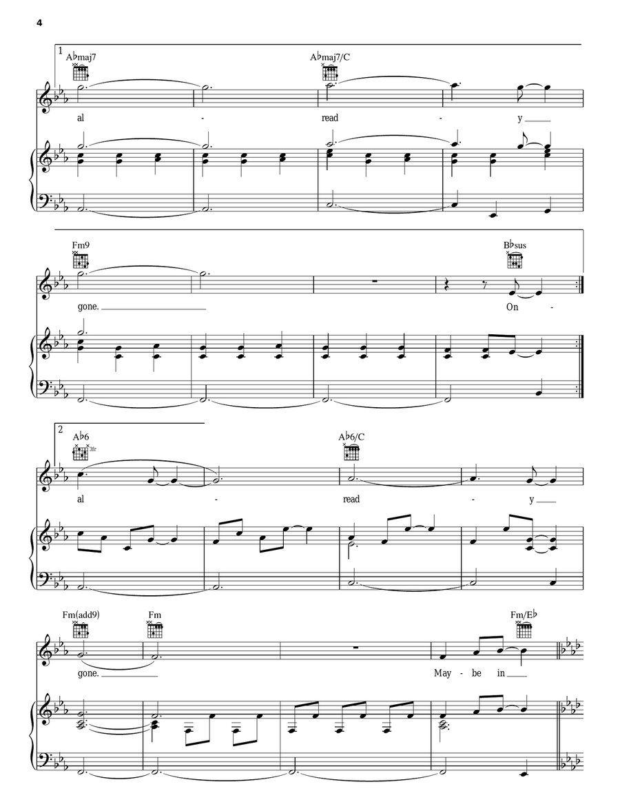 Vienna Piano, Vocal, Guitar scores gallery preview page 4