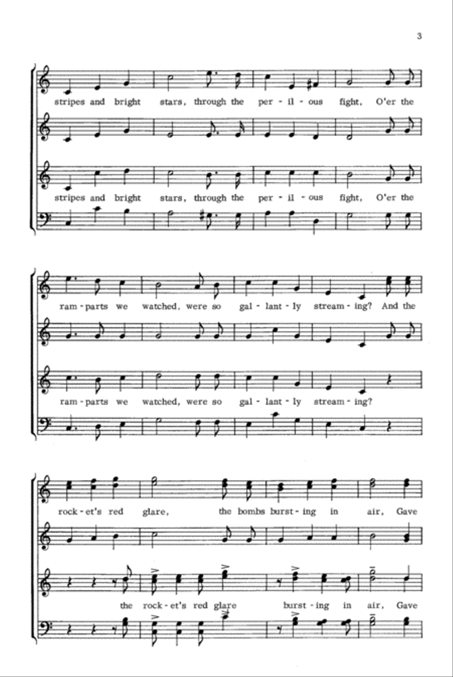 The Star-Spangled Banner The Star-Spangled Banner Divisi scores gallery preview page 3