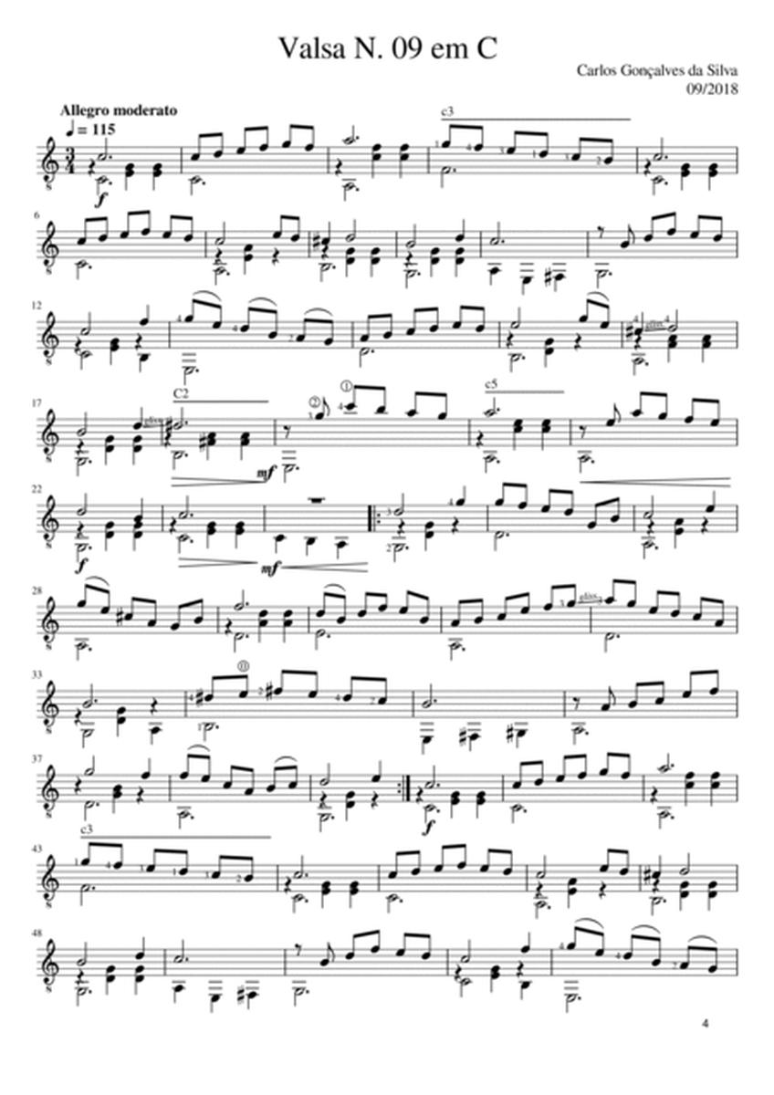 Opus 04 7 Valsas para Violão. opus 04 7 Waltz for Guitar