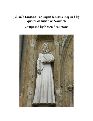 Book cover for Julian's Fantasia -- organ fantasia inspired by quotes of Julian of Norwich
