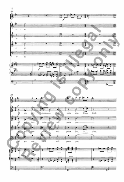 I Will Exalt You (Choral Score)
