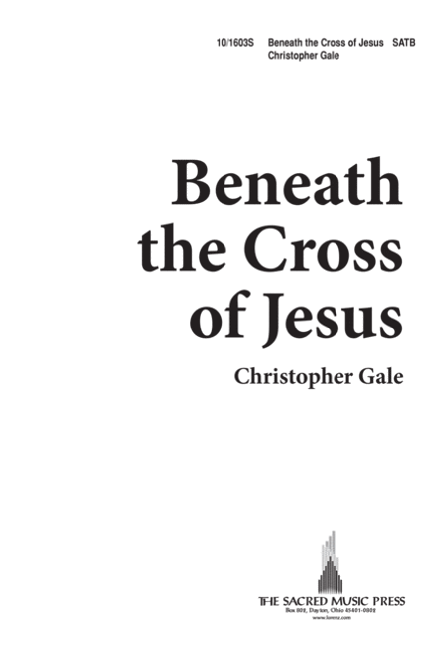 Beneath the Cross of Jesus 4-Part scores gallery preview page 1