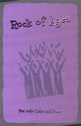 Book cover for Rock of Ages, Gospel Hymn for Cello and Piano