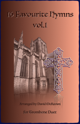 Book cover for 16 Favourite Hymns Vol.1 for Trombone Duet