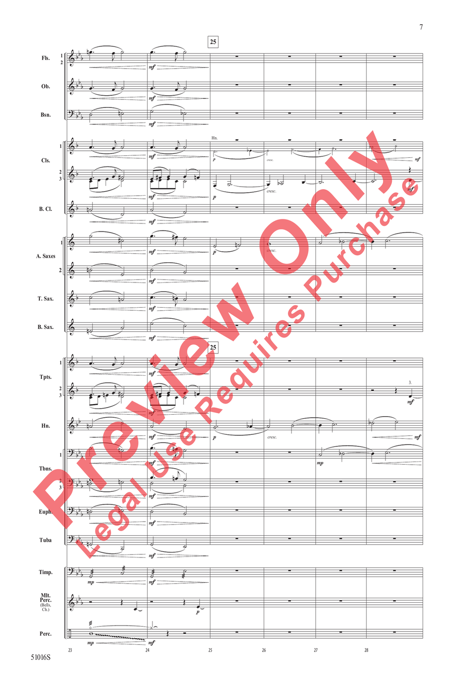 Eulogy for the Fallen Eulogy for the Fallen Concert Band scores gallery preview page 7