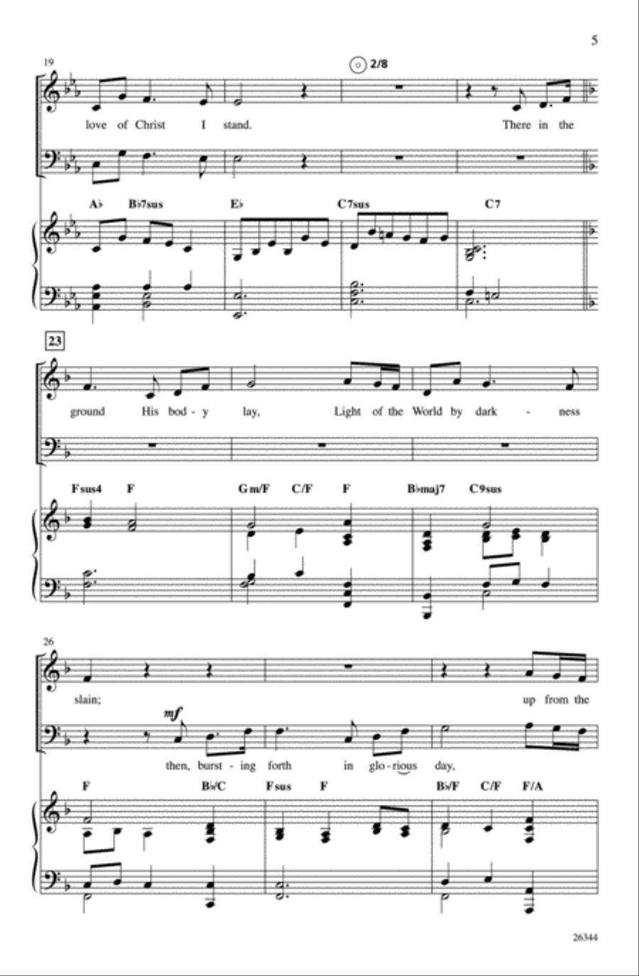In Christ Alone (A Medley) 3-Part scores gallery preview page 5