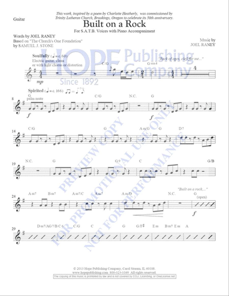 Built on a Rock 4-Part scores gallery preview page 2