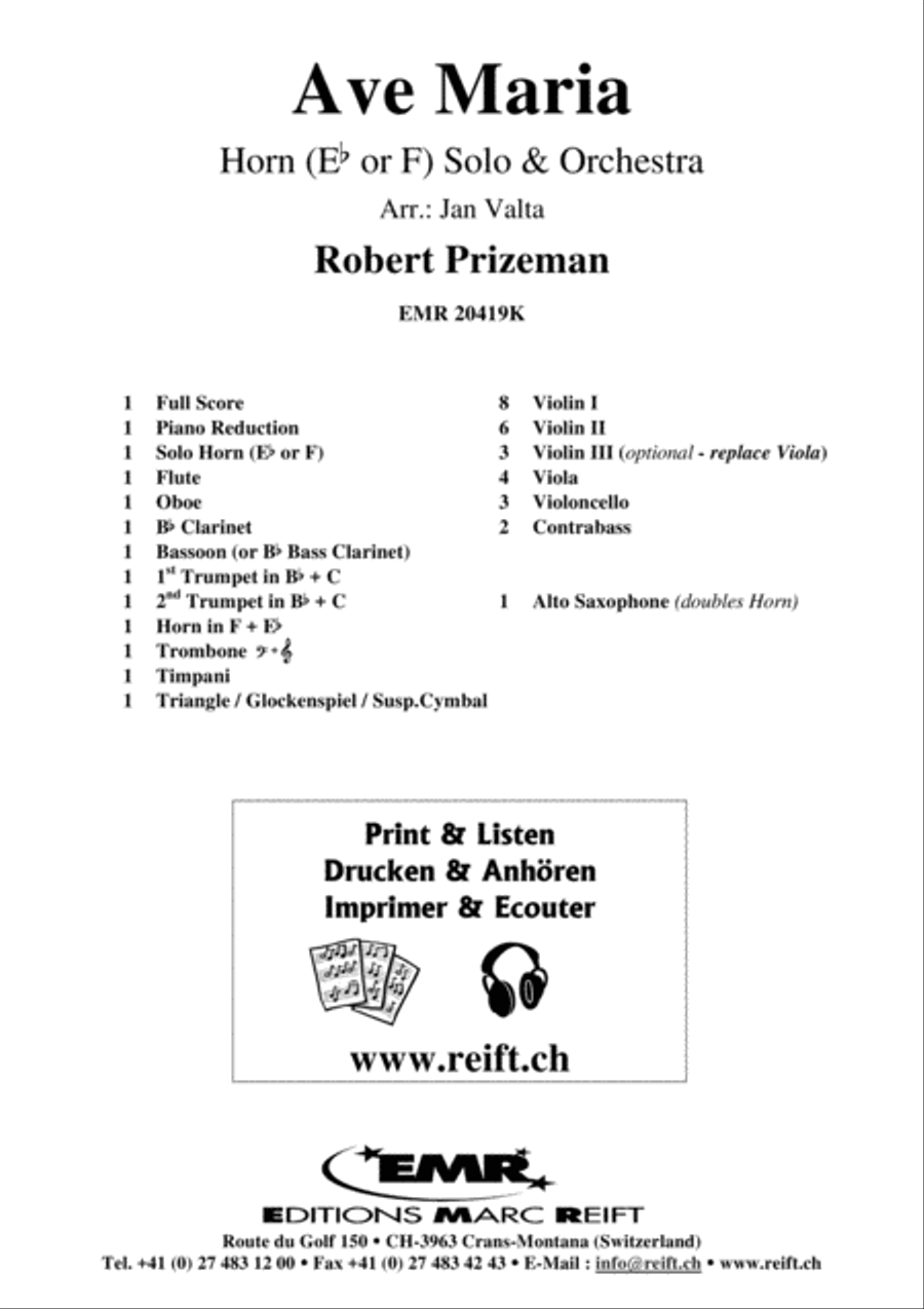 Ave Maria Orchestra scores gallery preview page 2