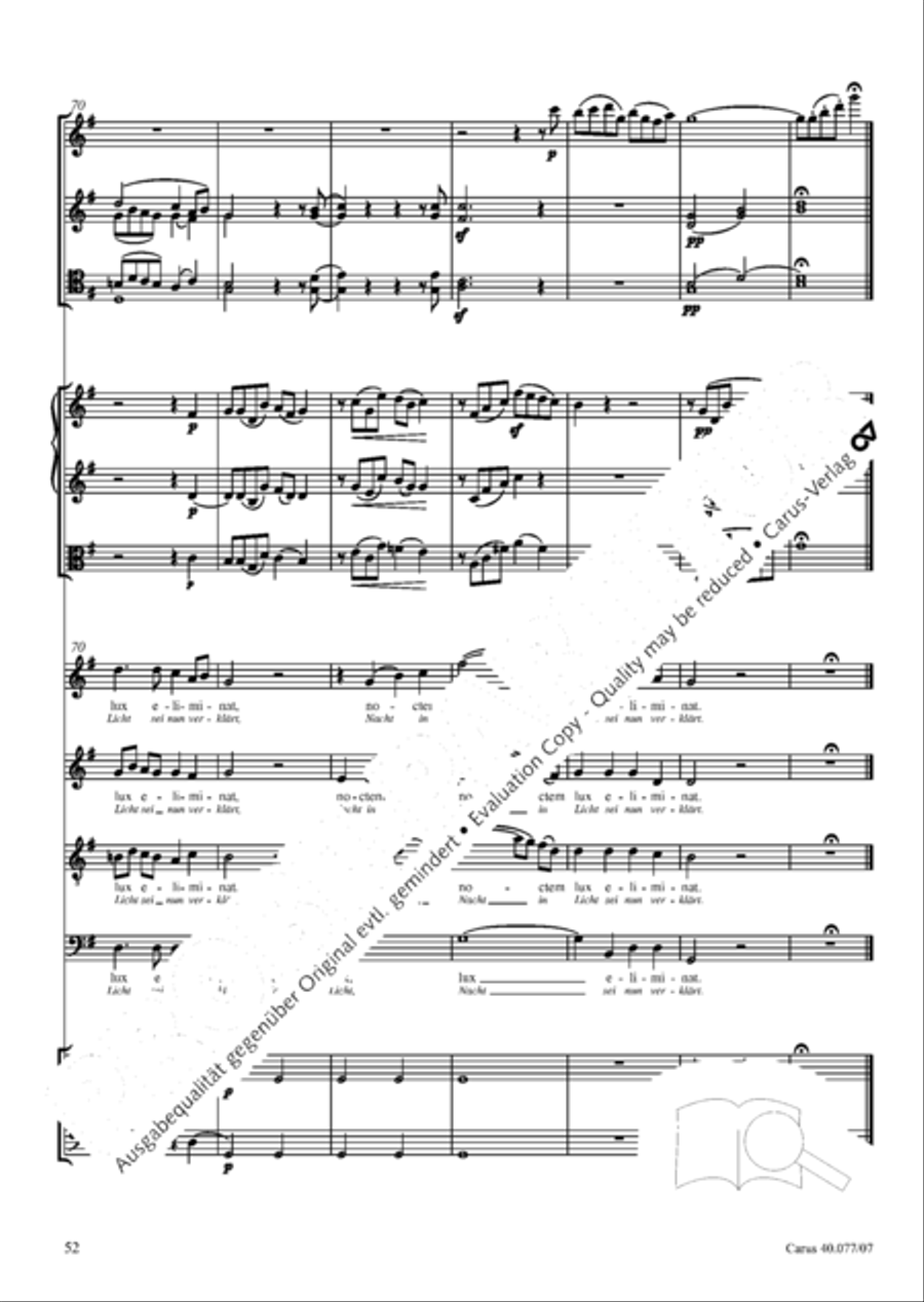 Lauda Sion 4-Part scores gallery preview page 65