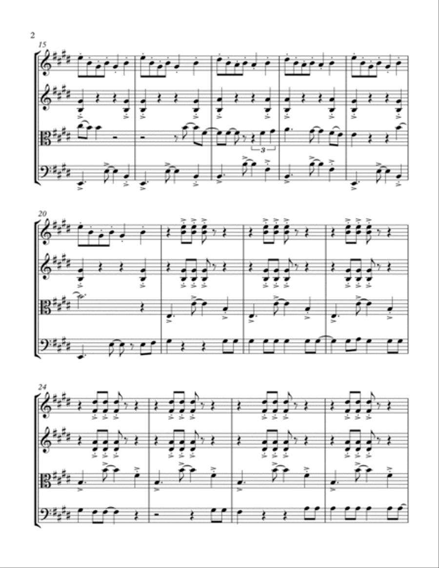 Save The Last Dance For Me String Quartet scores gallery preview page 2
