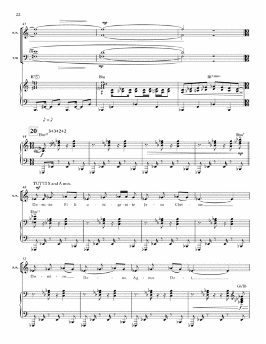 Mass in Blue Mass in Blue 4-Part scores gallery preview page 10