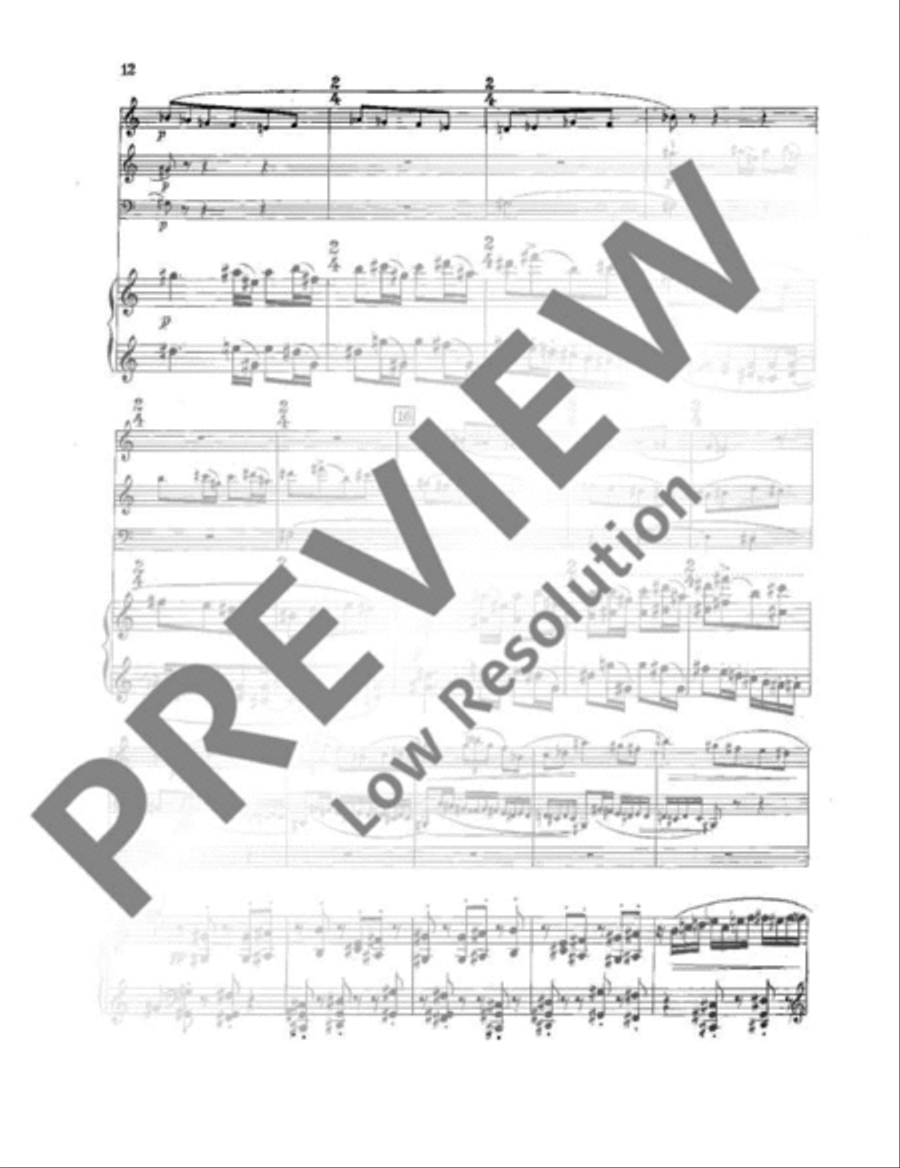 Quartet Clarinet scores gallery preview page 15