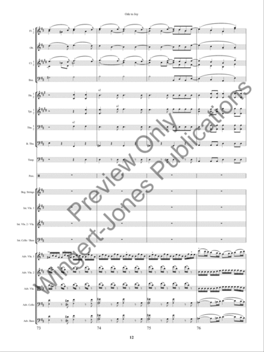An Ode to Joy Festival Full Orchestra scores gallery preview page 15