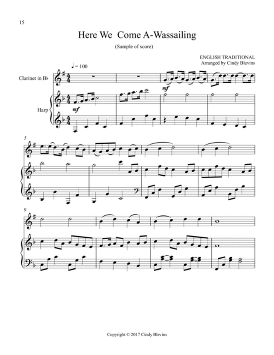 Harp and Clarinet For Christmas, Vol. I, 14 arrangements image number null