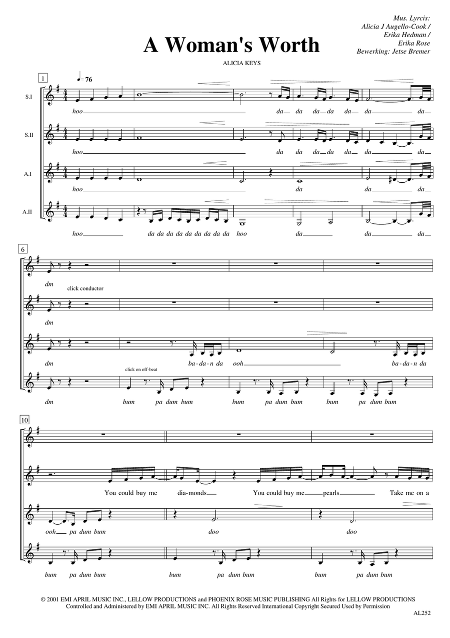 A Woman's Worth A Woman's Worth SSAA scores gallery preview page 1