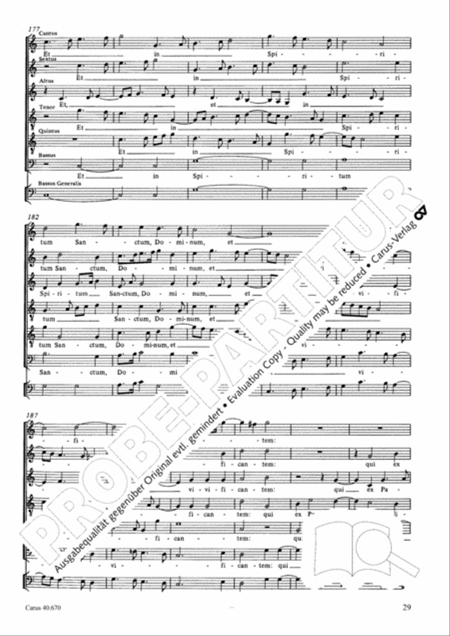 Missa in illo tempore Choir scores gallery preview page 42