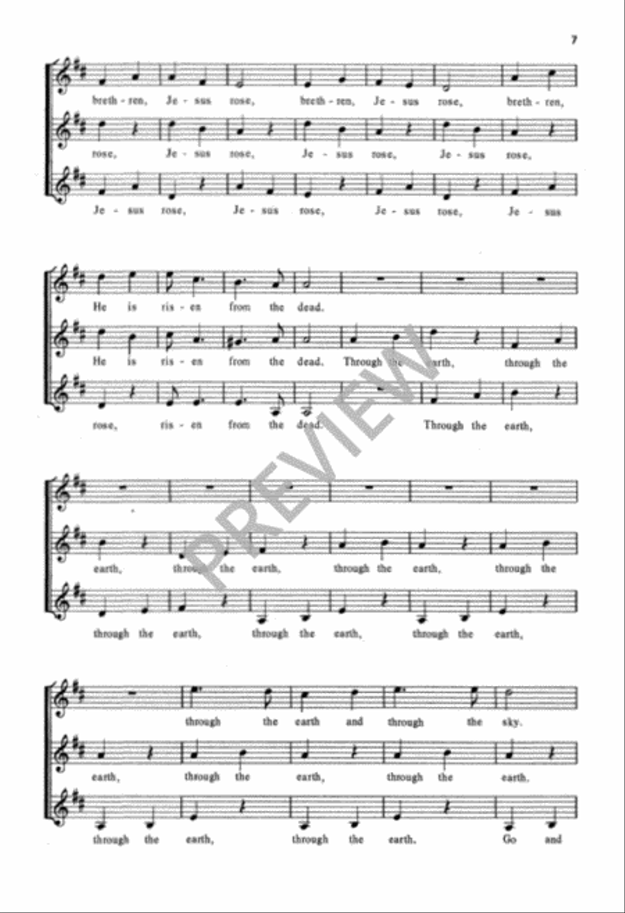 Eight Short Easter Carols SSA scores gallery preview page 8